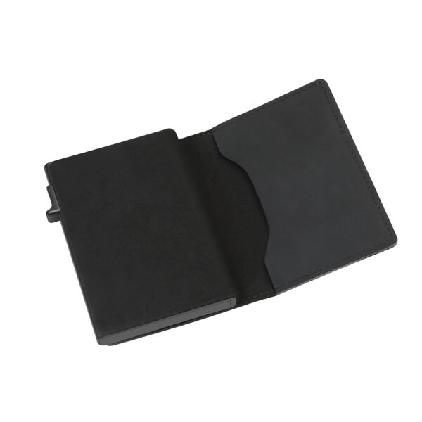 Rfid Card Holder Men Wallets Money Bag Male Black Short Purse Small Leather Slim Wallets Mini Wallets For Airtag Air Tag - Image 2