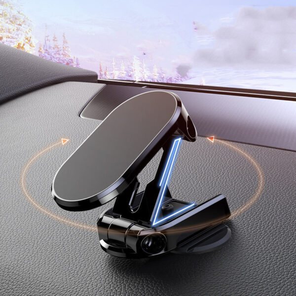 Rotate Metal Magnetic Car Phone Holder Foldable Universal Mobile Phone Stand Air Vent Magnet Mount GPS Support - Image 7