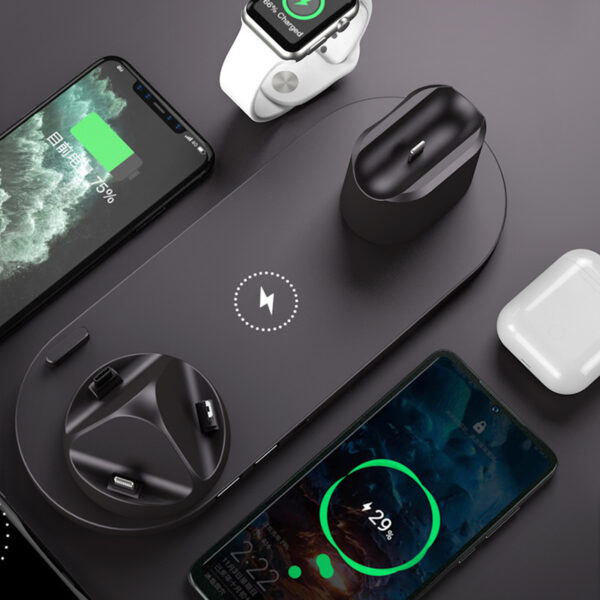 Wireless Charger For IPhone Fast Charger For Phone Fast Charging Pad For Phone Watch 6 In 1 Charging Dock Station - Image 3