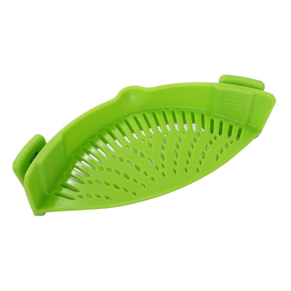 Silicone Clip-on Pot Pan Bowl Funnel Oil Strainer Creative Rice Washing Colander for Draining Liquid Fits All Pot Size - Image 10