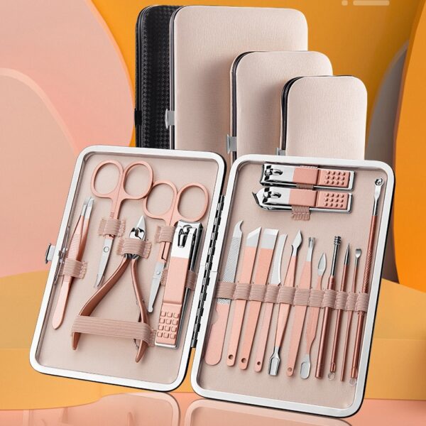 Professional Scissors Nail Clippers Set Ear Spoon Dead Skin Pliers Nail Cutting Pliers Pedicure Knife Nail Groove Trimmers - Image 10