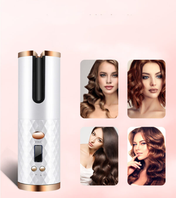 Rechargeable Automatic Hair Curler Women Portable Hair Curling Iron LCD Display Ceramic Curly Rotating Curling Wave Styer - Image 9