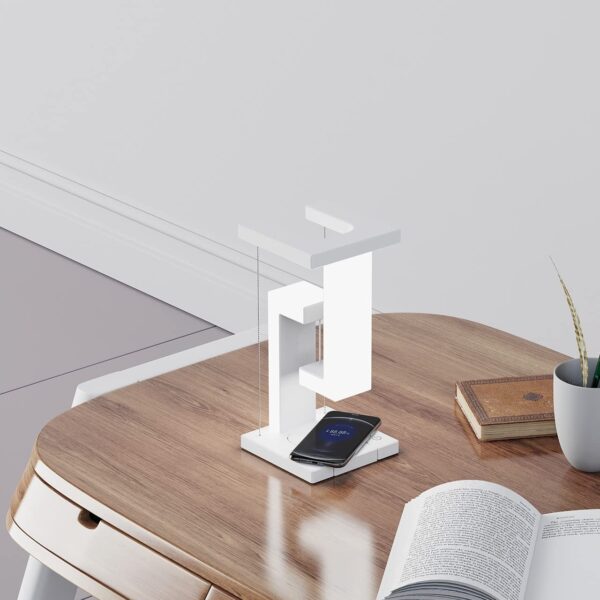 Creative Smartphone Wireless Charging Suspension Table Lamp Balance Lamp Floating For Home Bedroom - Image 6