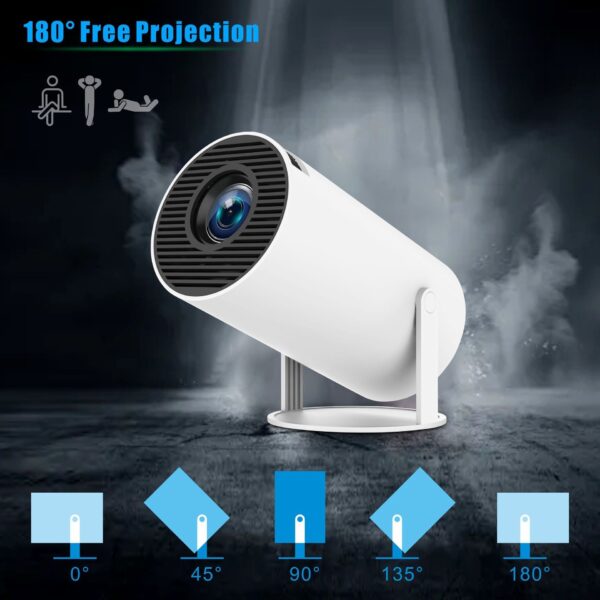 HY300 Pro Projector Home Theater Entertainment Portable Small Projector - Image 3