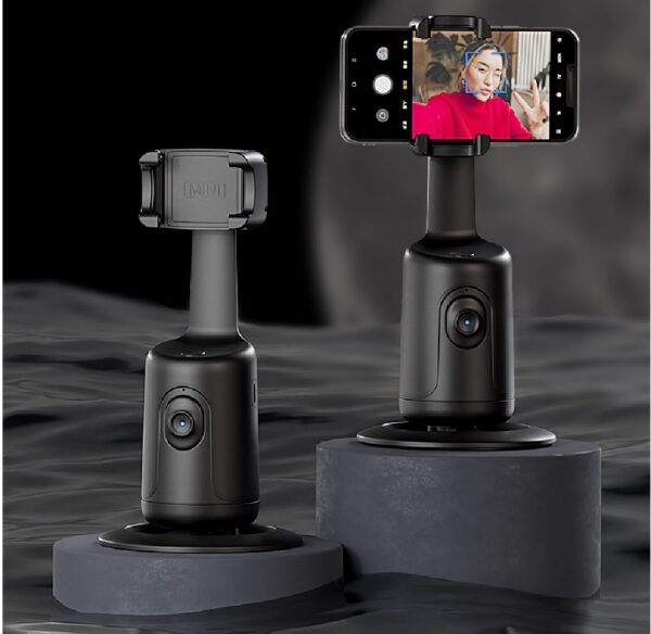 360 Auto Face Tracking Gimbal AI Smart Gimbal Face Tracking Auto Phone Holder For Smartphone Video Vlog Live Stabilizer Tripod - Image 2