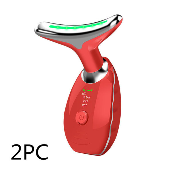 Neck Face Beauty Device Colorful LED Photon Therapy Skin Tighten Reduce Double Chin Anti Wrinkle Remove Lifting Massager - Image 6