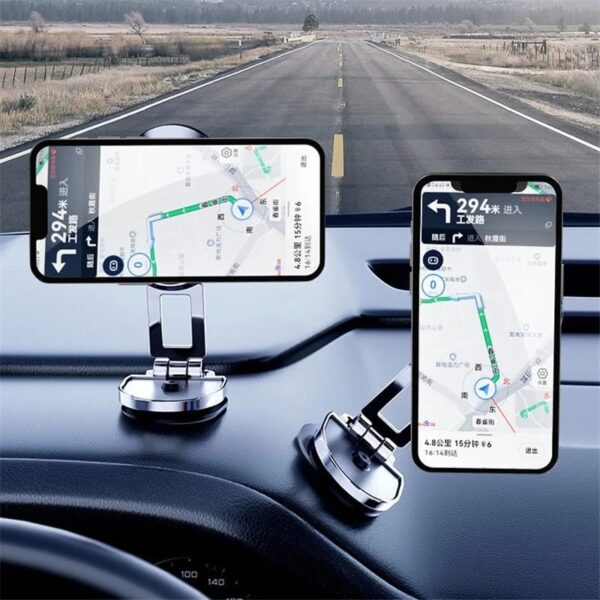 Rotate Metal Magnetic Car Phone Holder Foldable Universal Mobile Phone Stand Air Vent Magnet Mount GPS Support - Image 4