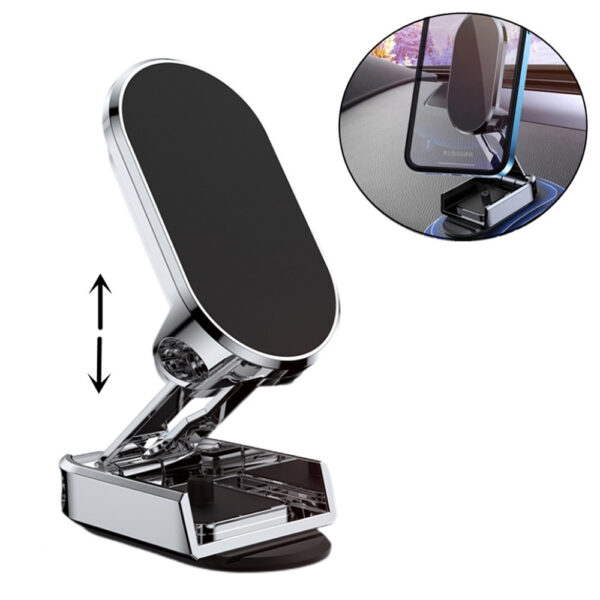 Rotate Metal Magnetic Car Phone Holder Foldable Universal Mobile Phone Stand Air Vent Magnet Mount GPS Support - Image 5