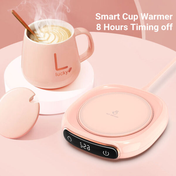 Coffee Mug Warmer Warm Coaster Smart Heating Cup Thermal Insulation Constant Temperature Coaster Heating Pad Desktop - Image 4