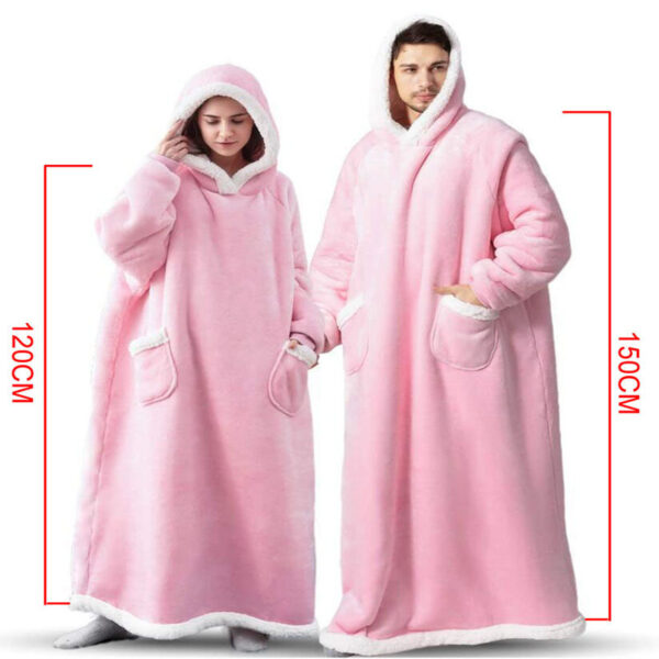 Winter TV Hoodie Blanket Winter Warm Home Clothes Women Men Oversized Pullover With Pockets - Image 9