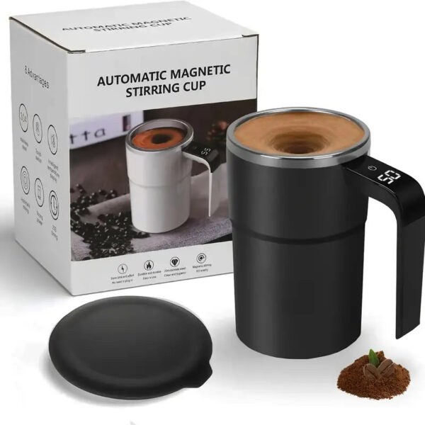 Electric Coffee Mug USB Rechargeable Automatic Magnetic Cup IP67 Waterproof Food-Safe Stainless Steel For Juice Tea Milksha Kitchen Gadgets - Image 6